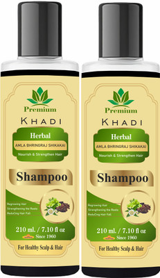 Premium Khadi Natural Amla Bhringraj Shikakai Shampoo(420 ml)