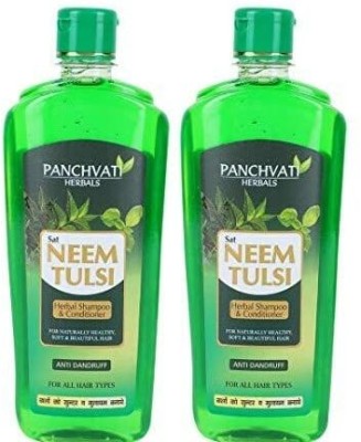 panchvati Herbals Neem Tulsi Shampoo, Hair Fall Control Shampoo - 450 ml (Pack Of 2)(450 ml)