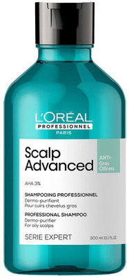 L'Oréal Professionnel Scalp Advanced Anti-Oiliness Dermo-Purifier Shampoo for Oily Scalps(300 ml)