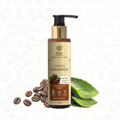 GREENLINE PHARMA Khadi Essential Coffee Shampoo for Hair Control and Shine with Argan Oil(200 ml)
