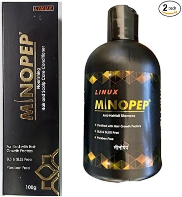 RAASO Minopep Anti Hairloss Shampoo 250ml & Conditioner 100gm COMBO(350 ml)