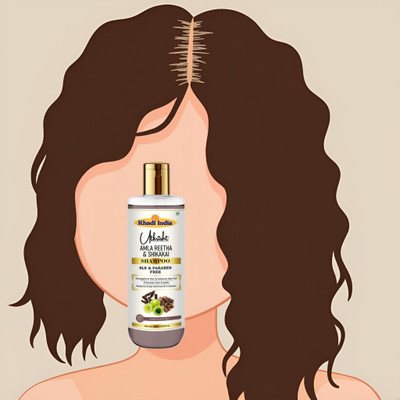Utkrisht Khadi Amla Reetha Shikakai Shampoo for Scalp Nourishment & Growth(200 ml)