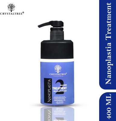CRYSTALTREE Nanoplastia Smoothing Treatment for Frizz Control Shine and Hair Repair 400ml(400 ml)