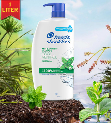 Head and Shoulders Cool Menthol Anti Dandruff Shampoo for cools and energizes scalp(1000 ml)