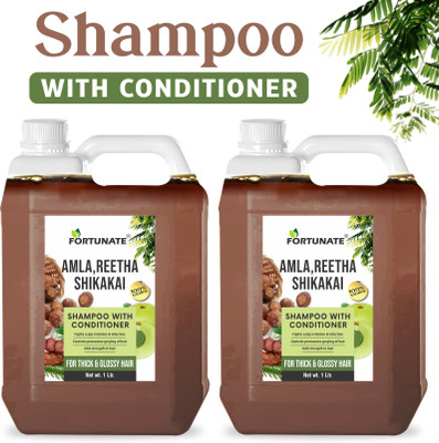 FORTUNATE Shikakai Shampoo With Conditioner Soften And Smoothness Hair(2 L)