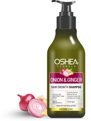 OSHEA Onion & Ginger Hair Growth Shampoo Enriched with Onion Bulb Ginger Extract(300 ml)