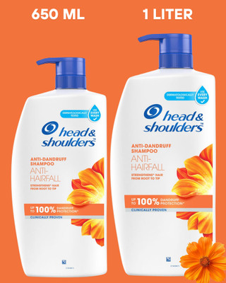 Head and Shoulders Anti-Hairfall, Anti-Dandruff Shampoo 650ML-1L(1650 ml)