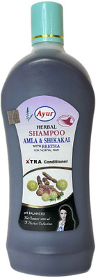 Ayur Herbal Amla Shikakai With Reetha Shampoo(1000 ml)