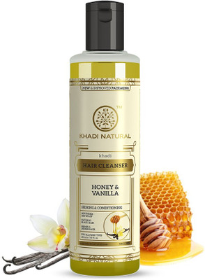 KHADI NATURAL Honey & Vanilla Hair Cleanser/Shampoo(210 ml)
