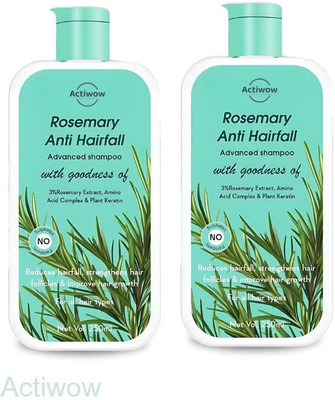 ACTIWOW Rosemary Shampoo For Strengthening Hair Follicles and Reducing Thinning A001(500 ml)