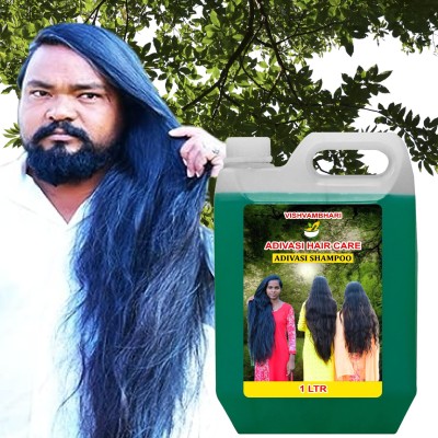 Vishvambhari Adivasi Herbal Shampoo,promoting growth and reducing breakage(1 L)