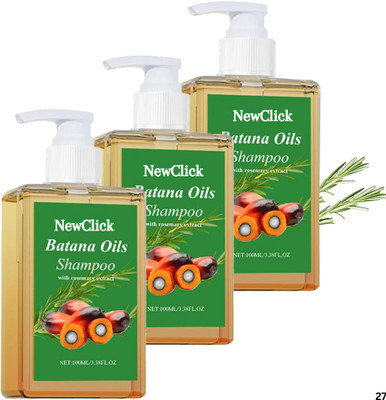 NewClick Herbal Batana & Rosemary Oil Shampoo – Hair Loss Control & Scalp Nourishment(200 ml)