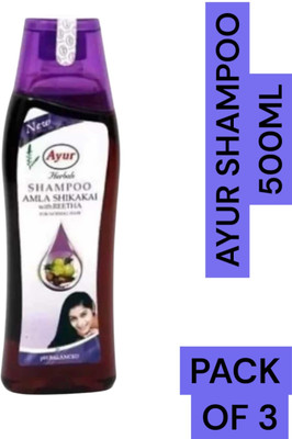 AYUR HERBAL Amla and Shikakai shampoo for men and women All Hair Types (500ml) pack of 2(1000 ml)