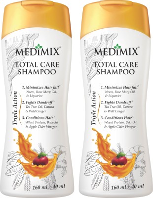 MEDIMIX Total Care Shampoo - Pack of 2 | 200ml Each |(400 ml)