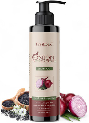 freshoak ONION WITH BLACK SEED SHAMPOO Pack Of 2(200 ml)