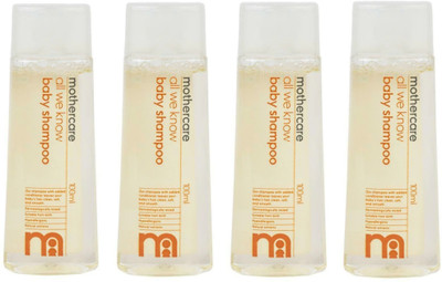 Mothercare ALL WE KNOW BABY SHAMPOO 100ML EACH (PACK-4)(400 ml)