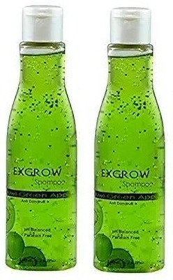 ExGrow Kiwi Essence Green Shampoo 200 ML pack of 2(400 ml)