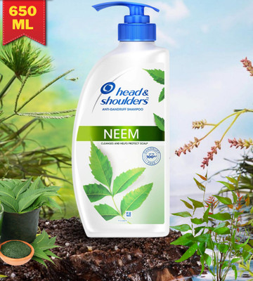 Head and Shoulders Neem, Anti Dandruff Shampoo cleanses and helps protect scalp(650 ml)