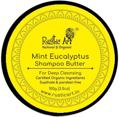 RUSTIC ART Mint Eucalyptus Shampoo Butter(100 ml)