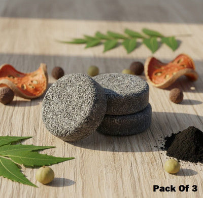 PARAS MOTI Chemical-Free Herbal Shampoo Bar for Grey Hair (pack of 3)(300 ml)