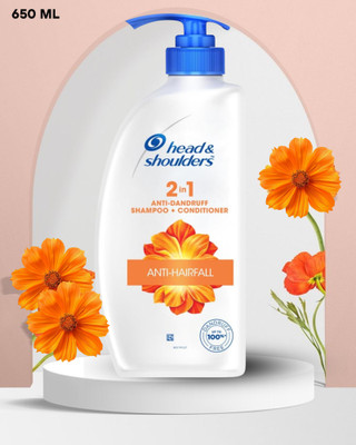 Head and Shoulders 2-In-1 Anti Hairfall, Anti Dandruff Shampoo + Conditioner(650 ml)