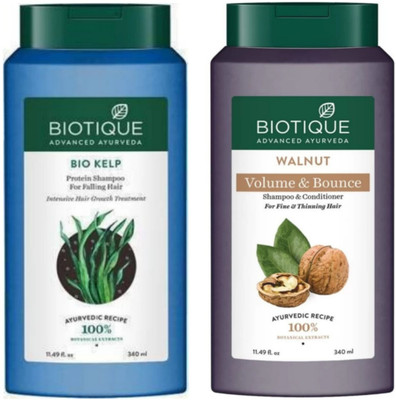 BIOTIQUE Walnut & Ocean Kelp Shampoo 340Ml (Set 2)(680 ml)