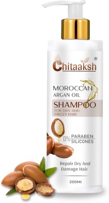 CHITAAKSH Moroccan Argan Shampoo 200ml, with Moroccan Argan Oil to Nourish(200 ml)