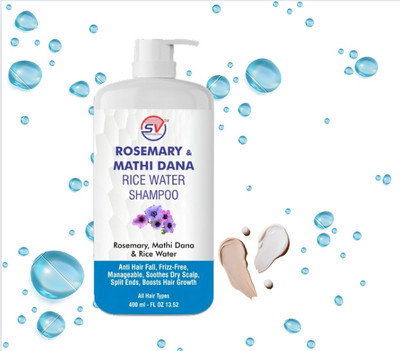 SV PROFESSIONAL Rosemary Shampoo with Methi Dana & Rice Water for Hair Fall Control & Growth(400 ml)