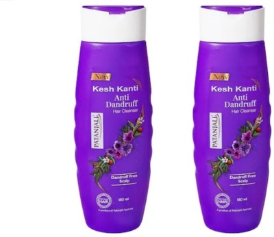 PATANJALI Kesh Kanti Anti Dandruff Hair Cleanser Shampoo 180ML 2PCS PACK(360 ml)