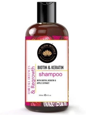 The Glow Rituals Biotin & Keratin Shampoo | Hair Shampoo | Anti-Dandruff Shampoo For Men & Women(300 ml)