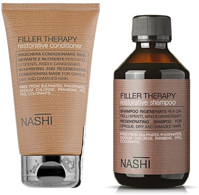 Nashi Argan Filler Therapy Restorative Shampoo And Conditioner 250ml & 150 ml(400 ml)