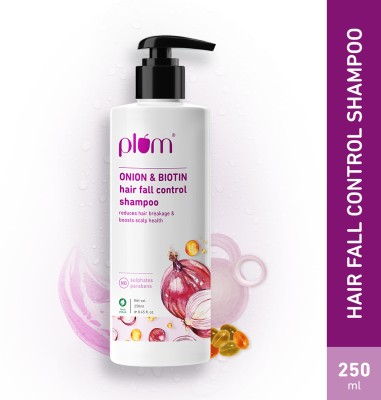 Plum Onion Shampoo with Biotin, Anti Hairfall, Hair Growth, Sulphate free(250 ml)