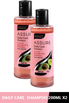 ASSURE Daily Care Shampoo Enriched with Avocado & Rosemary Pack 2 X200(400 ml)