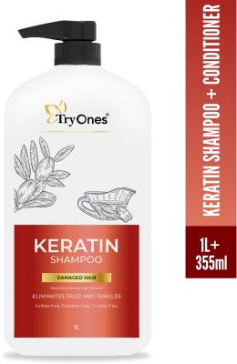 Tryones KERATIN Shampoo - Revive Your Hair's Natural Beauty(1 L)