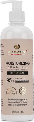 KERATOPLUS PROFESSIONAL Moisturizing Shampoo With Wheat Protein and Keratin Oil(500 ml)