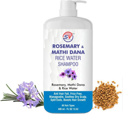 SV PROFESSIONAL Rosemary & Methi Dana shampoo for Reducing Hair Loss & Breakage- 400 ml(400 ml)