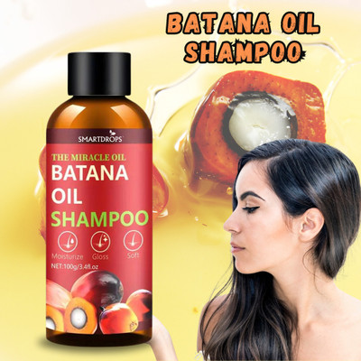 smartdrops Batana Oil Shampoo For Smooth And Silky Hair | Controls Frizz Shampoo | Shampoo-(100 ml)