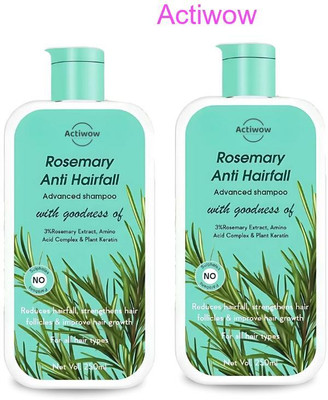 ACTIWOW Rosemary Shampoo For Soothing Dry Scalp and Reducing Hair Loss A001(500 ml)