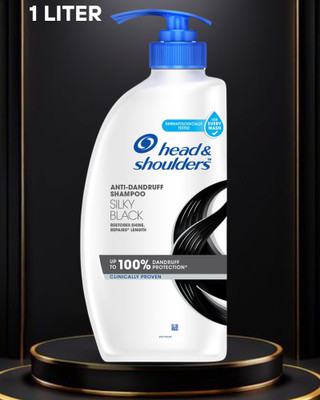 Head and Shoulders Silky Black Anti Dandruff Shampoo 1 L(1 L)