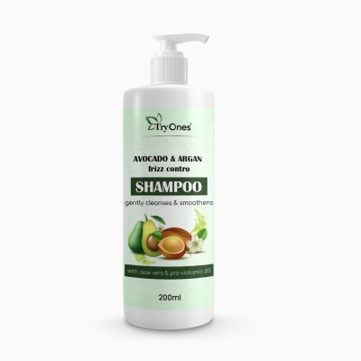 Tryones Avocado Frizz Control Shampoo Gently Cleanses With Aloe Vera & Pro-Vitamin(200 ml)