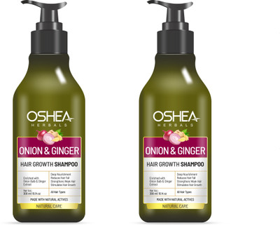 Oshea Herbals Onion And Ginger Shampoo Pack of 300 X 2Milliliters(600 ml)