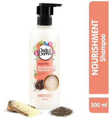 Buds & Berries Rice Water & Chia Seeds Nourishment Shampoo(300 ml)
