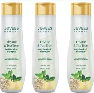 JOVEES THYME & TEA TREE ANTI-DANDRUFF SHAMPOO Pack Of 3(900 ml)