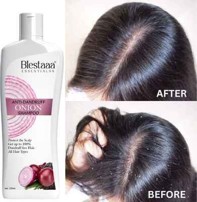 blestaaa essentialss ONION Anti Dandruff Neem Shampoo | No Sls & Paraben | Hair Fall Control(250 ml)