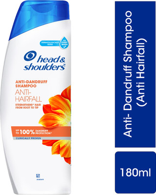 HEAD & SHOULDERS Anti-Hairfall Shampoo for Dandruff-Free & Stronger Hair(180 ml)
