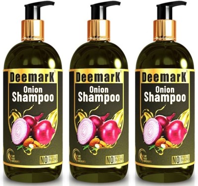 DEEMARK Onion Hair Shampoo (3 Packs, 100ml Each)(300 ml)