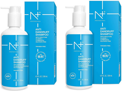 N PLUS PROFESSIONAL Anti Dandruff Shampoo 200ml PACK OF 2(400 ml)