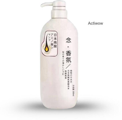 ACTIWOW Sakura Japanese Shampoo With Rice Water, With Aloe Vera(300 ml)