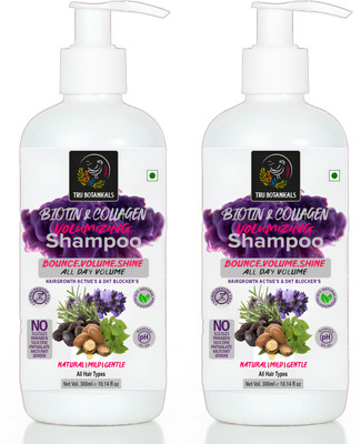 TRU BOTANICALS Biotin & Collagen Shampoo for Hair Growth & Hair Fall,Sulphate & Paraben Free(600 ml)