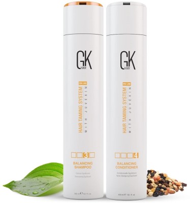 Global Keratin Balancing Shampoo And Conditioner 300ml For Oily Hair For Women(600 ml)